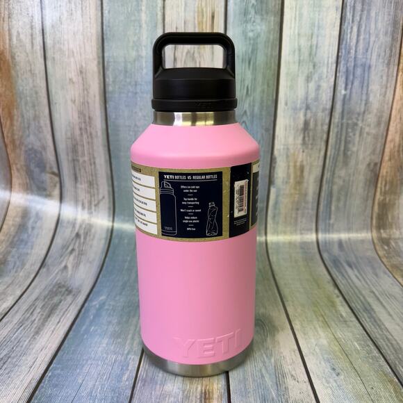 Yeti Rambler 64 OZ Bottle Power In Pink NEW Chug Cap Half Gallon Limited Edition - Picture 2 of 11